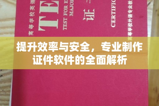 淳化提升效率与安全，专业制作证件软件的全面解析