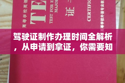 淳化驾驶证制作办理时间全解析，从申请到拿证，你需要知道的一切