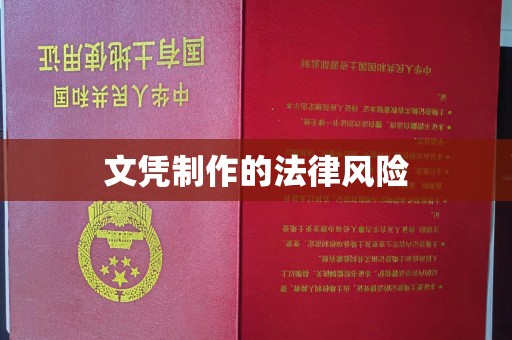 淳化文凭制作的法律风险