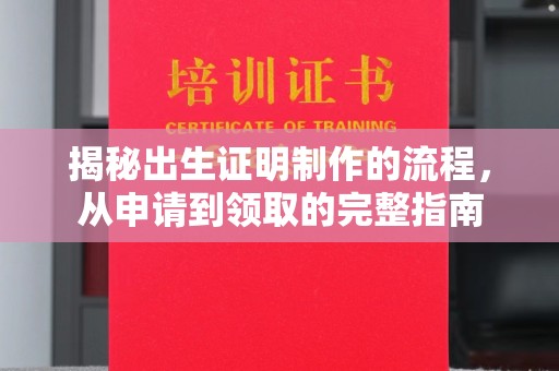 淳化揭秘出生证明制作的流程，从申请到领取的完整指南