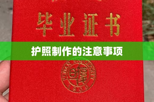淳化护照制作的注意事项